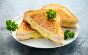 Grilled Cheese sandwich on plate