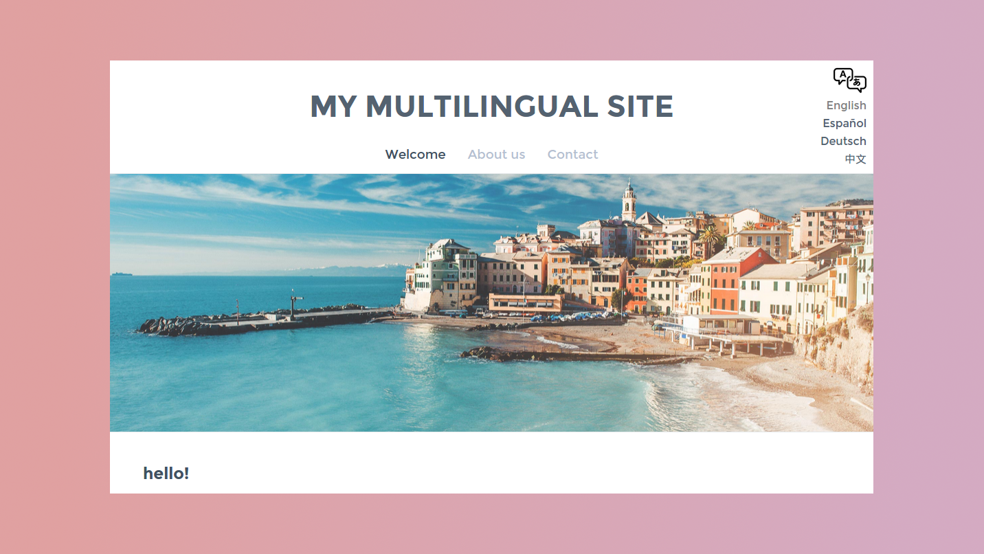 Multilanguage Weebly Addon