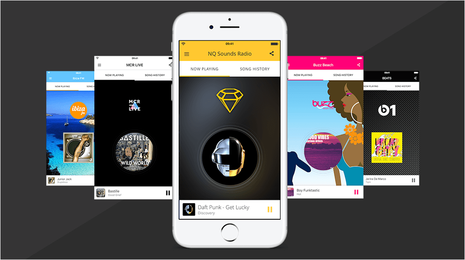 Radio Station App Showcases